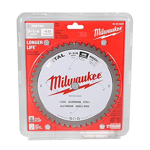Milwaukee 48-40-4235 Medium Metal Circular Saw Blade, 48T x 7-1/4"