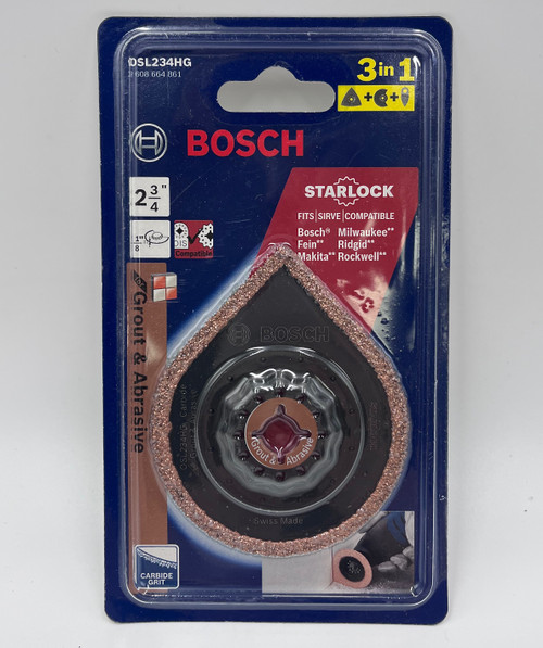 Bosch OSL234HG Starlock Oscillating Multi Tool Hybrid Grout Blade, 2-3/4