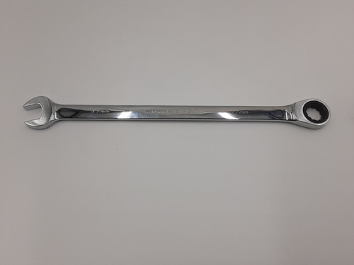 Blackhawk Full Polish XL Combination Non-Reversible Ratcheting Wrench - BULK - 17 mm - 12 Point