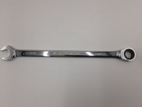 Blackhawk Full Polish XL Combination Non-Reversible Ratcheting Wrench - BULK - 5/8 inch - 12 Point