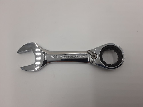 Blackhawk BW-2220R Combination Stubby Reversible Ratcheting Wrench - BULK - 11/16 inch - 12 Point
