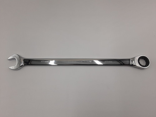 Blackhawk BW-1318M Full Polish XL Combination Non-Reversible Ratcheting Wrench - BULK - 18 mm - 12 Point