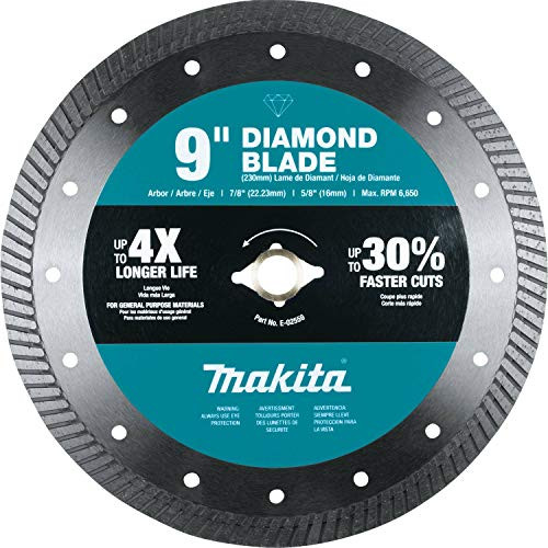 Makita E-02559 Turbo Rim General Purpose Diamond Blade, 9"