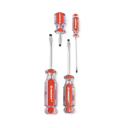 Crescent 4 Pc. Slotted Acetate Screwdriver Set - CS4PCS