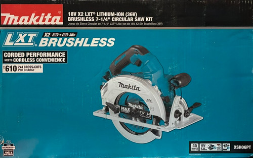 Makita XSH06PT 18V X2 LXT® Lithium-Ion (36V) Brushless Cordless 7-1/4” Circular Saw Kit (5.0Ah)