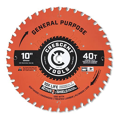 Crescent CSBGN-1040 General Purpose Carbide Blade, 10'' x 40T