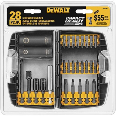 DEWALT DW2149 IMPACT READY Screwdriving Set, 28 Piece Express