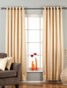 Golden Ring / Grommet Top 90% blackout Curtain / Drape / Panel  - Piece