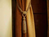 Pair - Golden Beaded Decorative handmade Tiebacks / Tassel / Curtain Holdback