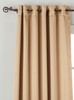 Taupe Ring / Grommet Top 90% blackout Curtain / Drape / Panel  - Piece