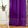 Purple  Tie Top  Sheer Sari Curtain / Drape / Panel  - Piece