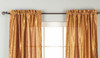 Gingery Gold Rod Pocket Textured Curtain / Drape / Panel - 84" - Piece