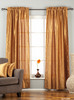 Gingery Gold Rod Pocket Textured Curtain / Drape / Panel - 84" - Piece