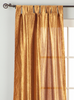 Gingery Gold Tab Top Textured Curtain / Drape / Panel - 84" - Piece