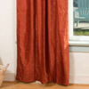 Rust Rod Pocket  Velvet Curtain / Drape / Panel  - Piece
