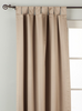 Brownish Gray Tab Top 90% blackout Curtain / Drape / Panel  - Piece