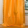 Pumpkin  Tie Top  Sheer Sari Curtain / Drape / Panel  - Pair