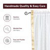 White  Rod Pocket  Sheer Sari Curtain / Drape / Panel  - Pair
