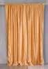 Peach Rod Pocket  Velvet Curtain / Drape / Panel  - Piece