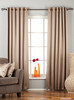 Brownish Gray Ring / Grommet Top 90% blackout Curtain / Drape / Panel  - Piece