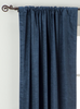 Navy Blue Rod Pocket  Velvet Curtain / Drape / Panel  - Piece