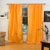 Pumpkin  Tie Top  Sheer Sari Curtain / Drape / Panel  - Piece