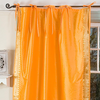 Pumpkin  Tie Top  Sheer Sari Curtain / Drape / Panel  - Piece