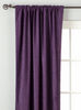 Purple Rod Pocket  Velvet Curtain / Drape / Panel  - Piece