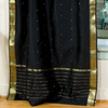 Black  Tie Top  Sheer Sari Curtain / Drape / Panel  - Piece