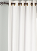 White Ring / Grommet Top  Velvet Curtain / Drape / Panel  - Piece