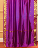 Violet Red Ring Top  Sheer Sari Curtain / Drape / Panel  - Piece
