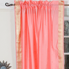 Pink Rod Pocket  Sheer Sari Curtain / Drape / Panel  - Piece