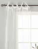 White Tie Top  Sheer Tissue  Curtain / Drape / Panel  - 84" - Piece
