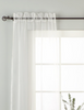 White - Rod Pocket Sheer Tissue Curtain Panel Drape - Piece