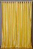 Yellow Tab Top  Velvet Curtain / Drape / Panel  - Piece