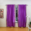 Lavender Rod Pocket  Sheer Sari Curtain / Drape / Panel  - Pair