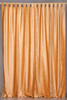 Peach Tab Top  Velvet Curtain / Drape / Panel  - Piece