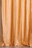 Peach Tab Top  Velvet Curtain / Drape / Panel  - Piece