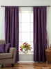 Purple Tab Top  Velvet Curtain / Drape / Panel  - Piece