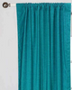 Turquoise Rod Pocket  Velvet Curtain / Drape / Panel  - Piece