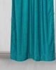 Turquoise Rod Pocket  Velvet Curtain / Drape / Panel  - Piece