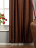 Brown Rod Pocket  Velvet Curtain / Drape / Panel  - Piece