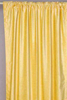 Yellow Rod Pocket  Velvet Curtain / Drape / Panel  - Piece