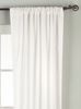 White Rod Pocket  Velvet Curtain / Drape / Panel  - Piece