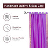 Lavender  Tab Top  Sheer Sari Curtain / Drape / Panel  - Piece