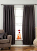 Black Tab Top 90% blackout Curtain / Drape / Panel  - Piece