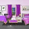 Lavender Rod Pocket  Sheer Sari Curtain / Drape / Panel  - Piece