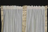 Cream Rod Pocket  Sheer Sari Curtain / Drape / Panel   - 43W x 84L - Piece