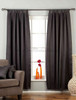 Black Tab Top 90% blackout Curtain / Drape / Panel - 50X84" - Piece