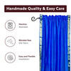 Enchanting Blue Rod Pocket  Sheer Sari Curtain / Drape / Panel  - Piece